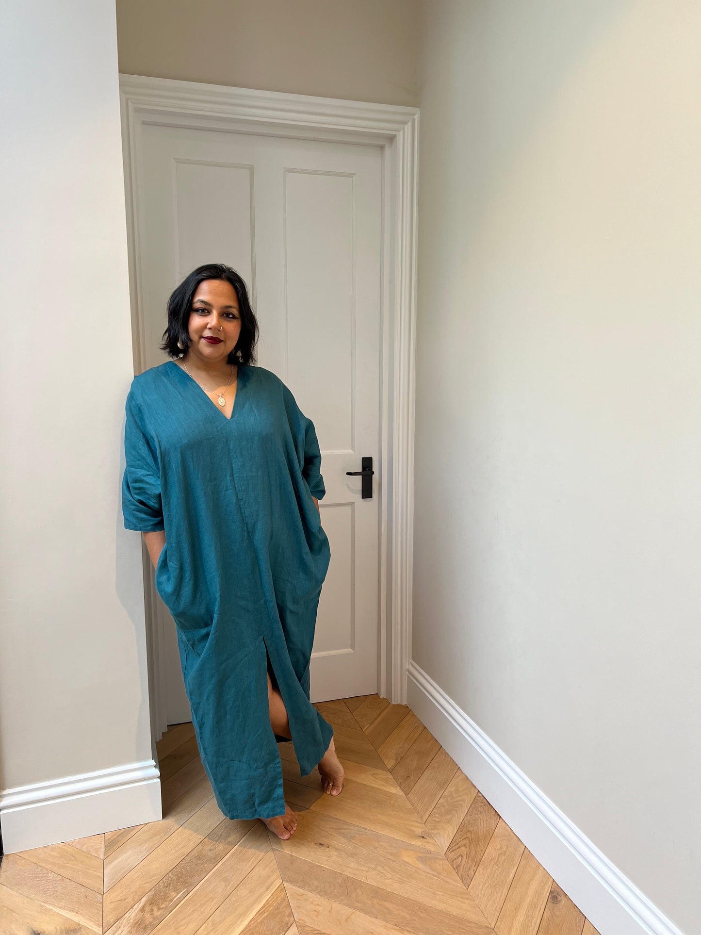 Udo Dress in Dark Teal