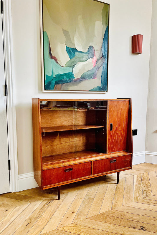 Mid-Century Glazed Bookcase